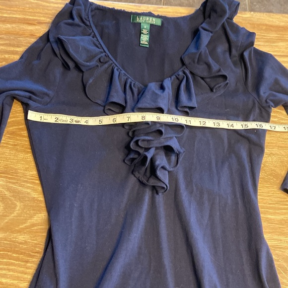Polo Ralph LAUREN Navy blue ruffle dress Size 2 Perfect condition - Picture 5 of 7